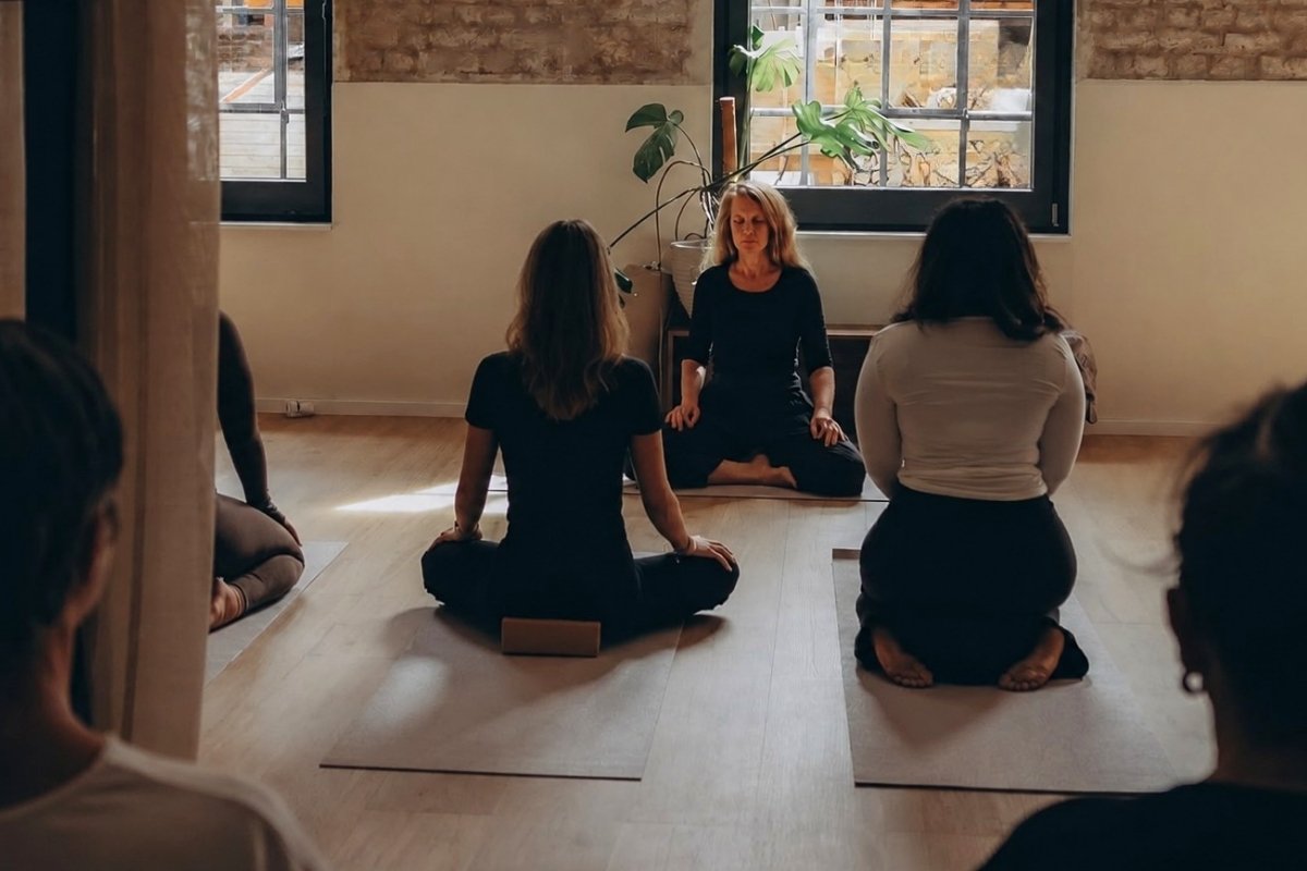 Yoga-Studio im alten Industriegebäude
